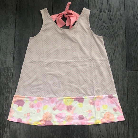 Matilda Jane pink polka dot girl’s top tank - Picture 3 of 7